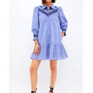 Tuckernuck Pomander Place Venice stirred Smocked Mini Dress